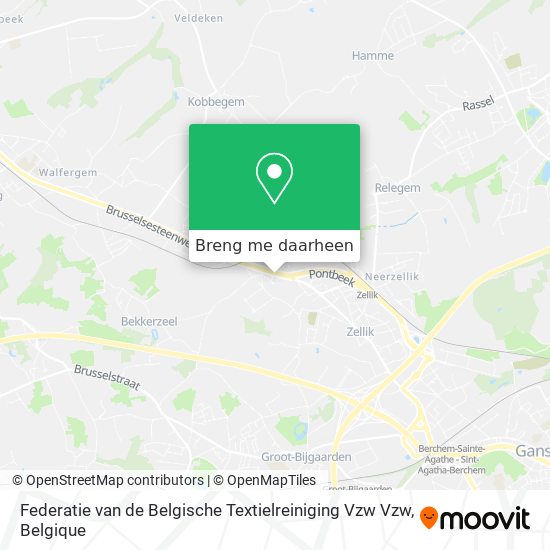 Federatie van de Belgische Textielreiniging Vzw Vzw kaart