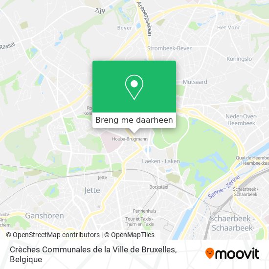 Crèches Communales de la Ville de Bruxelles kaart