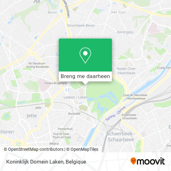Koninklijk Domein Laken kaart