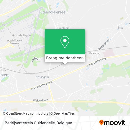 Bedrijventerrein Guldendelle kaart