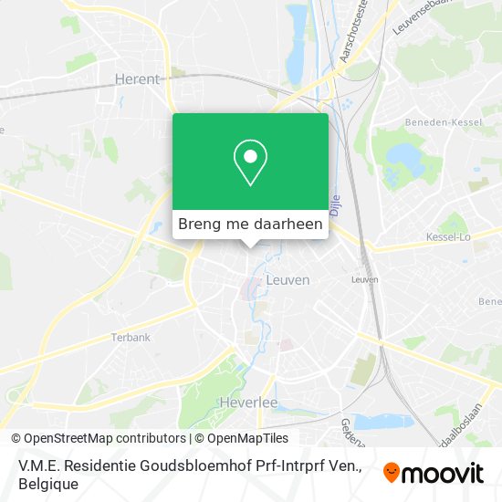 V.M.E. Residentie Goudsbloemhof Prf-Intrprf Ven. kaart