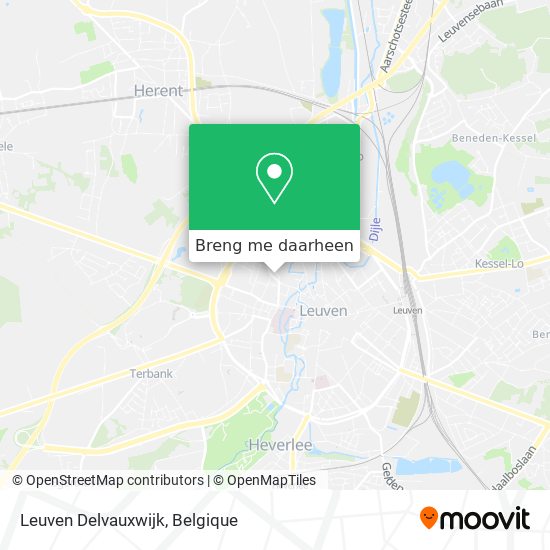 Leuven Delvauxwijk kaart