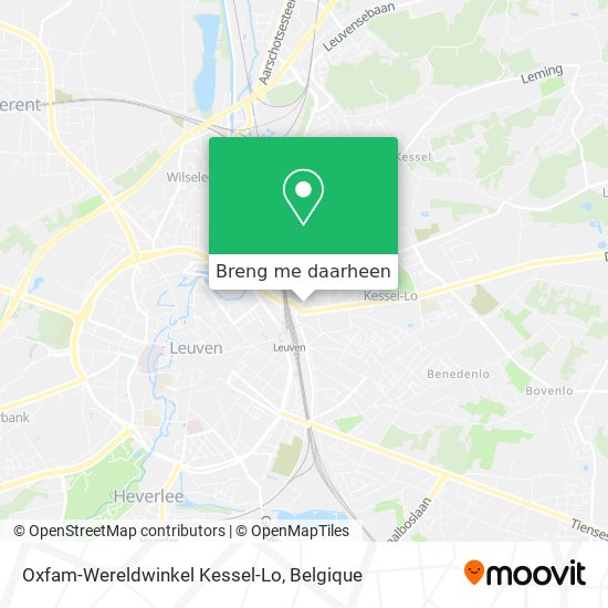 Oxfam-Wereldwinkel Kessel-Lo kaart