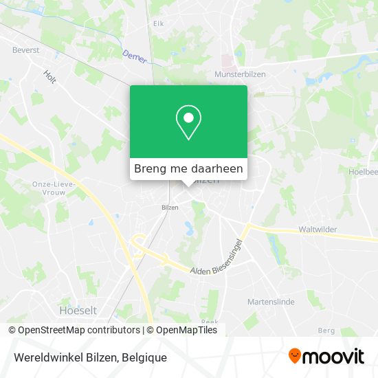 Wereldwinkel Bilzen kaart