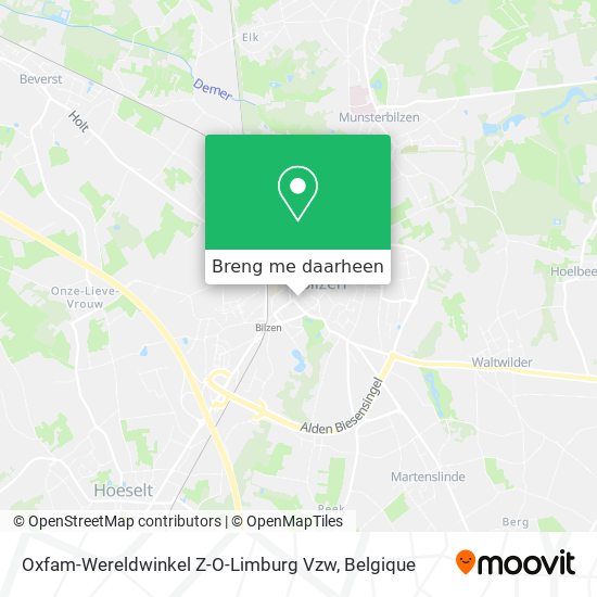 Oxfam-Wereldwinkel Z-O-Limburg Vzw kaart