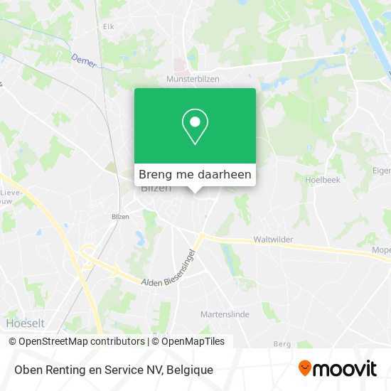 Oben Renting en Service NV kaart