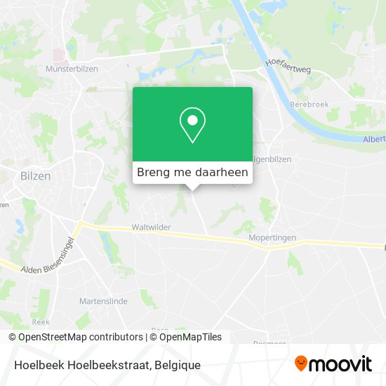 Hoelbeek Hoelbeekstraat kaart