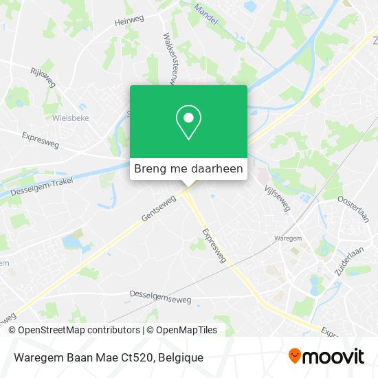 Waregem Baan Mae Ct520 kaart