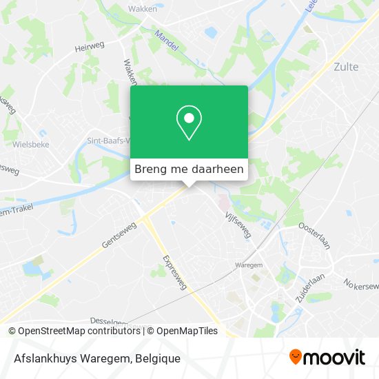 Afslankhuys Waregem kaart