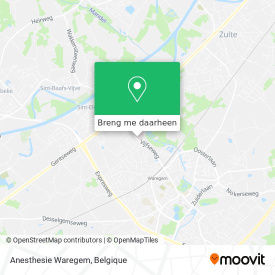 Anesthesie Waregem kaart