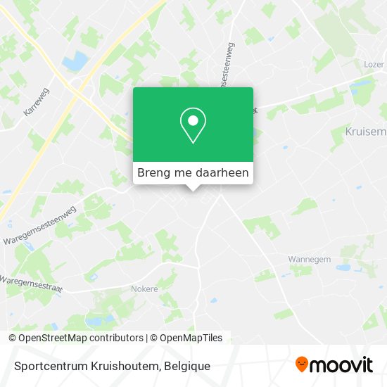 Sportcentrum Kruishoutem kaart