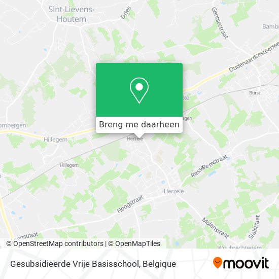 Gesubsidieerde Vrije Basisschool kaart