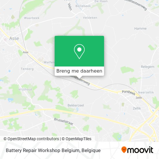 Battery Repair Workshop Belgium kaart