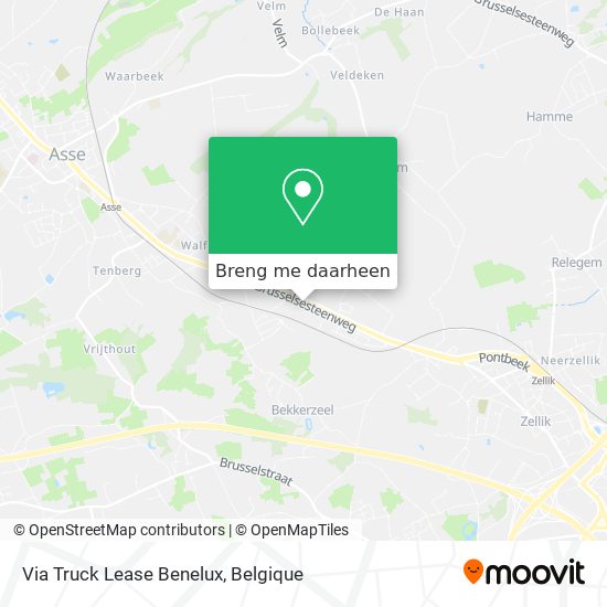 Via Truck Lease Benelux kaart