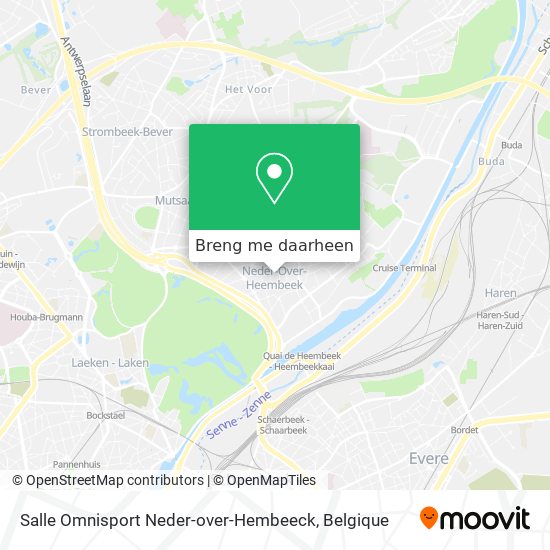 Salle Omnisport Neder-over-Hembeeck kaart