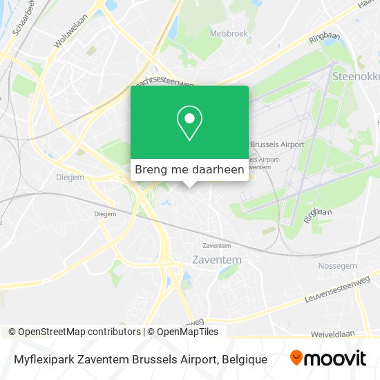 Myflexipark Zaventem Brussels Airport kaart