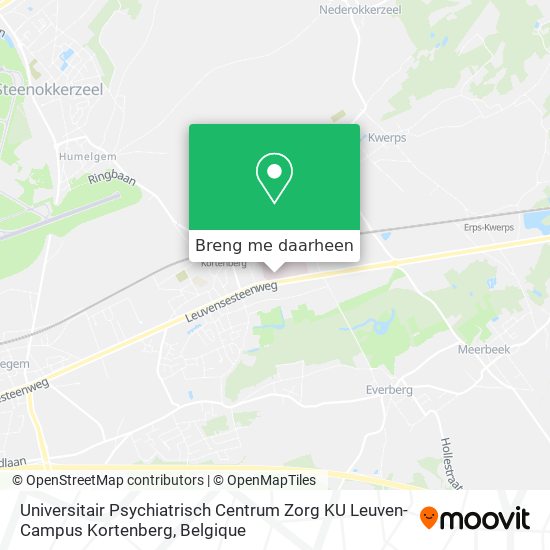 Universitair Psychiatrisch Centrum Zorg KU Leuven-Campus Kortenberg kaart