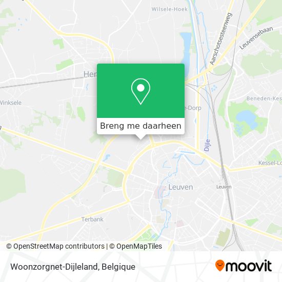 Woonzorgnet-Dijleland kaart