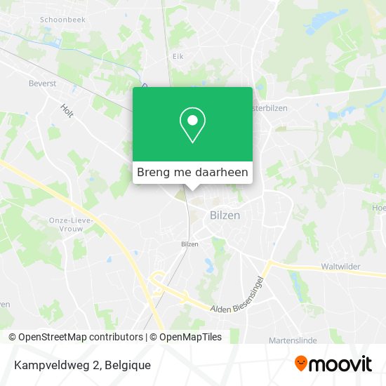 Kampveldweg 2 kaart