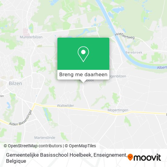Gemeentelijke Basisschool Hoelbeek, Enseignement kaart