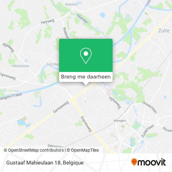 Gustaaf Mahieulaan 18 kaart