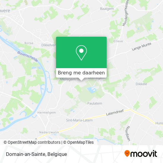 Domain-an-Sainte kaart