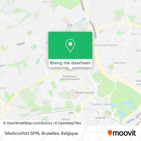 Mediconfort SPRL Bruxelles kaart