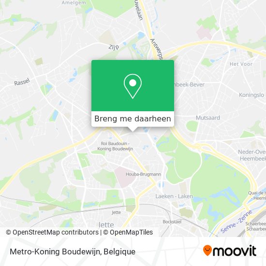 Metro-Koning Boudewijn kaart