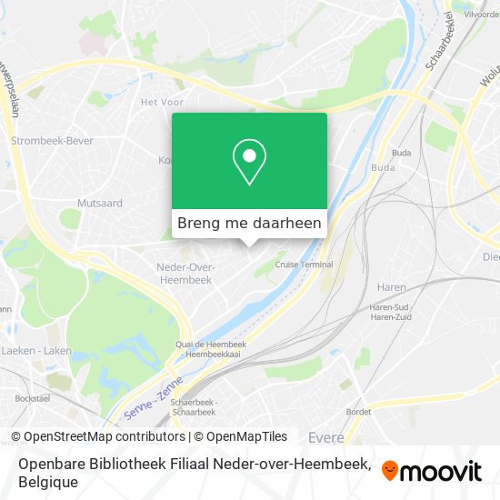 Openbare Bibliotheek Filiaal Neder-over-Heembeek kaart