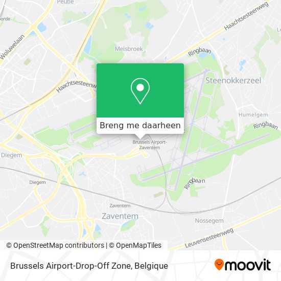 Brussels Airport-Drop-Off Zone kaart