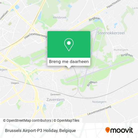 Brussels Airport-P3 Holiday kaart