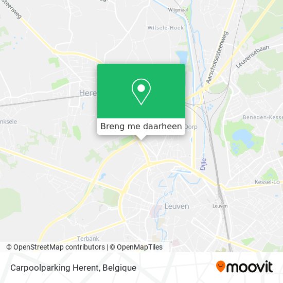 Carpoolparking Herent kaart