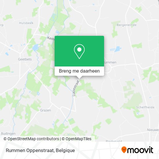 Rummen Oppenstraat kaart