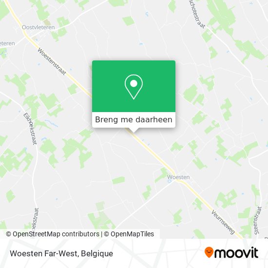Woesten Far-West kaart