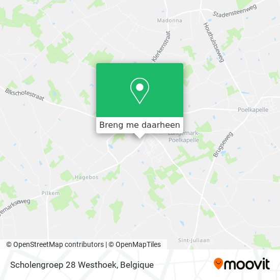 Scholengroep 28 Westhoek kaart