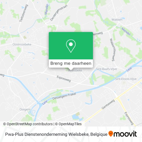 Pwa-Plus Dienstenonderneming Wielsbeke kaart