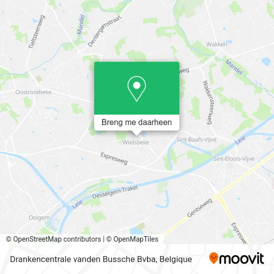 Drankencentrale vanden Bussche Bvba kaart