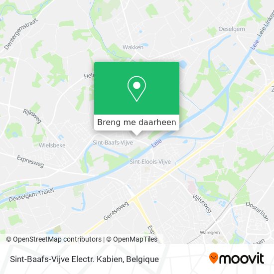 Sint-Baafs-Vijve Electr. Kabien kaart