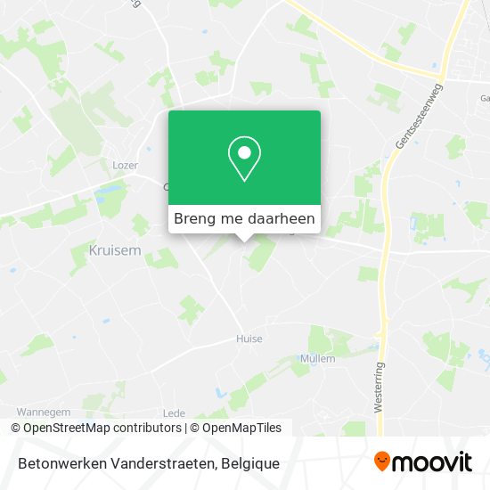 Betonwerken Vanderstraeten kaart