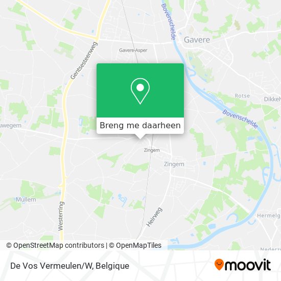 De Vos Vermeulen/W kaart