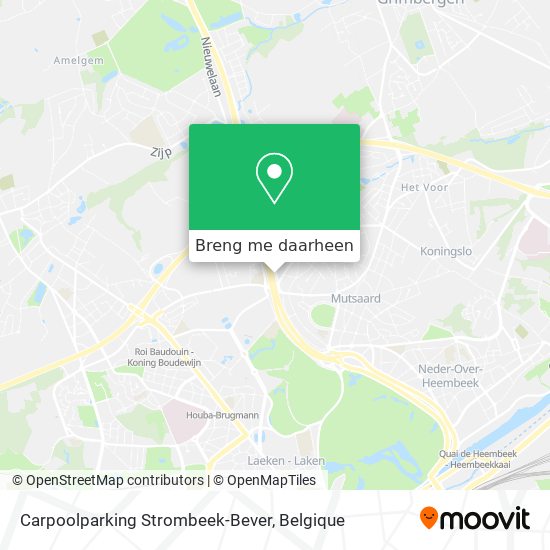 Carpoolparking Strombeek-Bever kaart