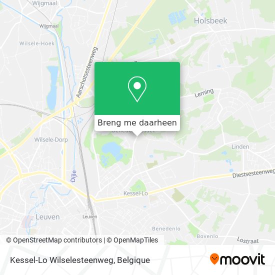 Kessel-Lo Wilselesteenweg kaart