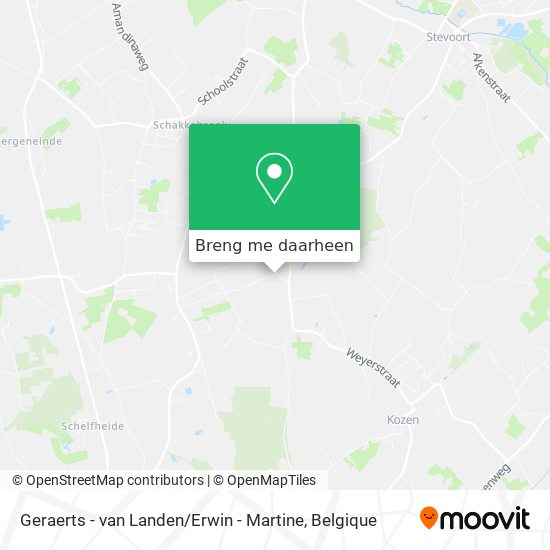 Geraerts - van Landen / Erwin - Martine kaart