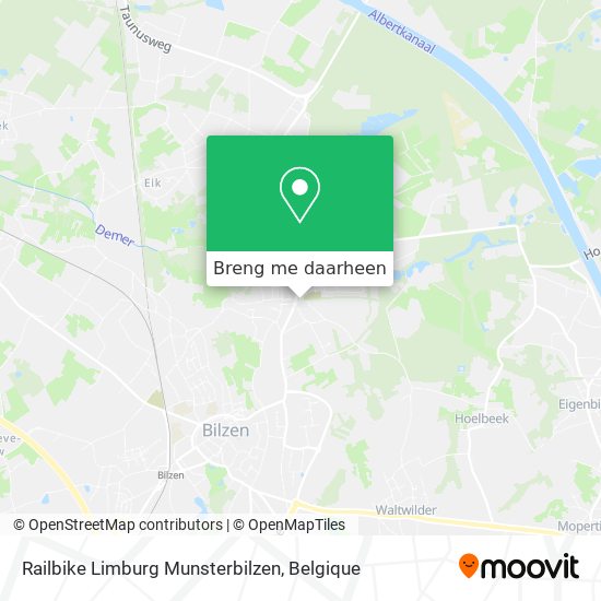Railbike Limburg Munsterbilzen kaart