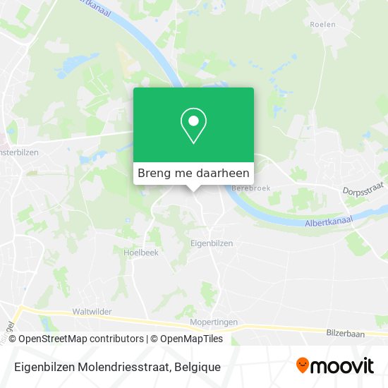 Eigenbilzen Molendriesstraat kaart