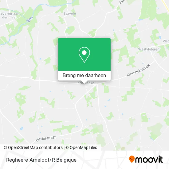 Regheere-Ameloot/P kaart