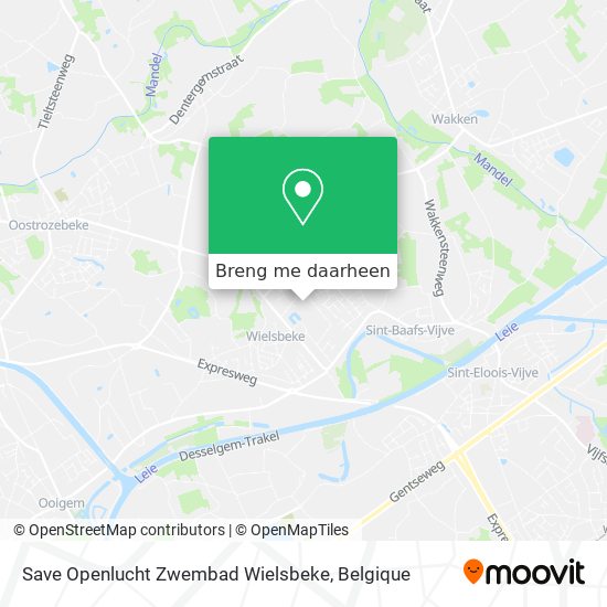 Save Openlucht Zwembad Wielsbeke kaart
