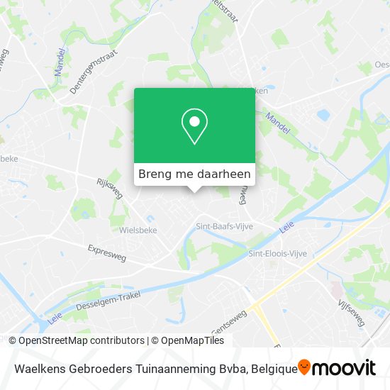 Waelkens Gebroeders Tuinaanneming Bvba kaart