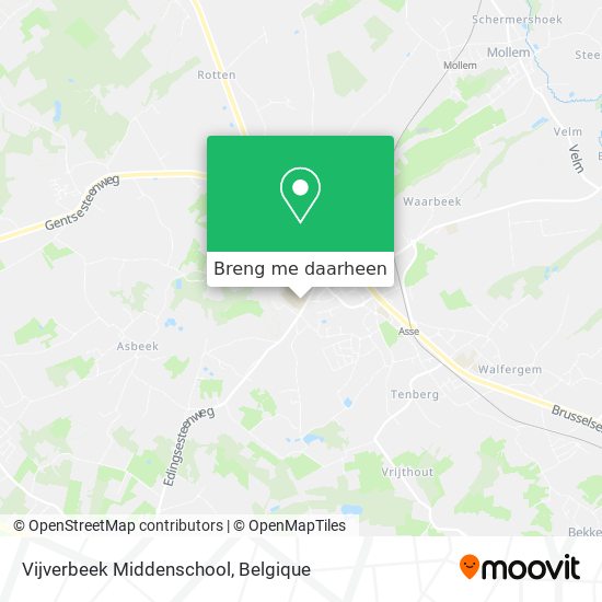 Vijverbeek Middenschool kaart