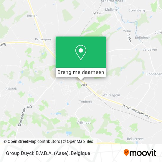 Group Duyck B.V.B.A. (Asse) kaart
